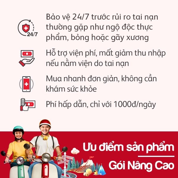 Toàn Quốc  Prudential - Bảo hiểm tai nạn PRU-Bảo Vệ 24/7 - Gói Nâng Cao