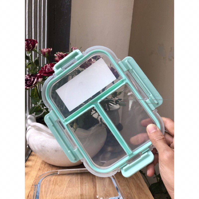 Hộp thủy tinh chia 2 ngăn, 3 ngăn chịu nhiệt Lock&Lock Glass Food Container LLG456 [600ML] LLG457 [860ML] LLG458 [1040ML | BigBuy360 - bigbuy360.vn