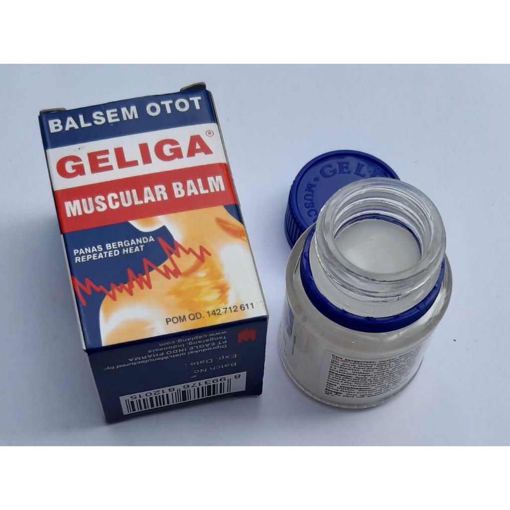 [chuần] Dầu cù là nóng như lửa xoa bóp Geliga muscular balm Indonesia 40g