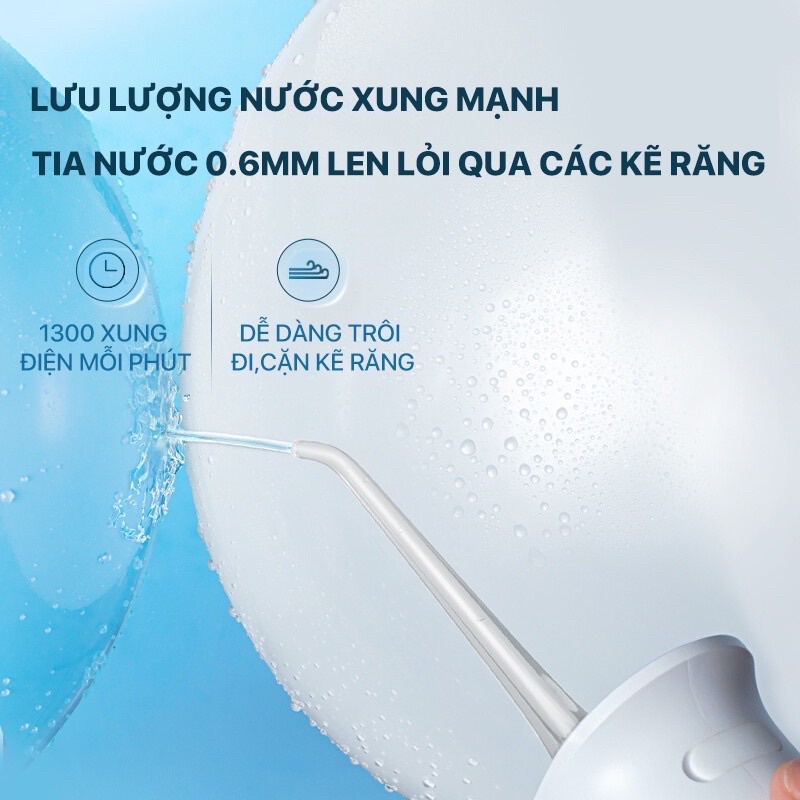 Máy tăm nước Xiaomi Soocas W3 Pro Xịt vệ sinh răng miệng + 3 nước súc miệng