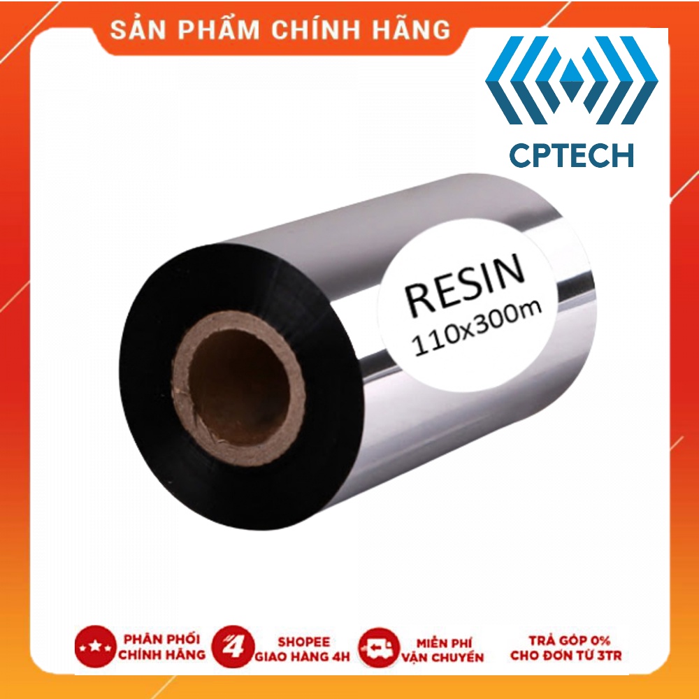 Mực in mã vạch, in tem nhãn Resin Ribbon NWR201 khổ 110x300m