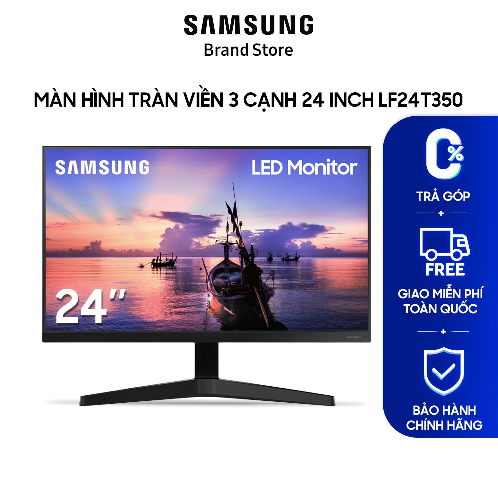 Màn hình Samsung tràn viền 24 inch LF24T350 LF24T350FHEXXV | Bảo hành 24 tháng
