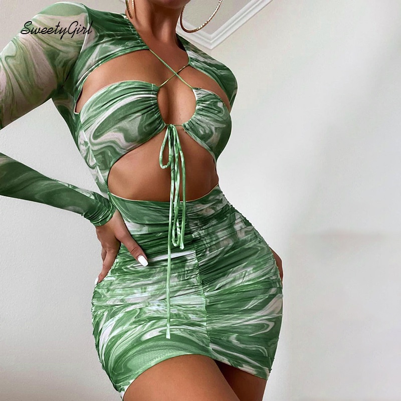 Đầm Tay Dài Dáng Ôm Thiết Kế Độc Đáo Thời Trang Cho Nữ