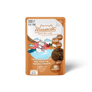 Meowcat - Thức ăn ướt cho mèo Vị cá ngừ & gà Jelly 70g thumbnail