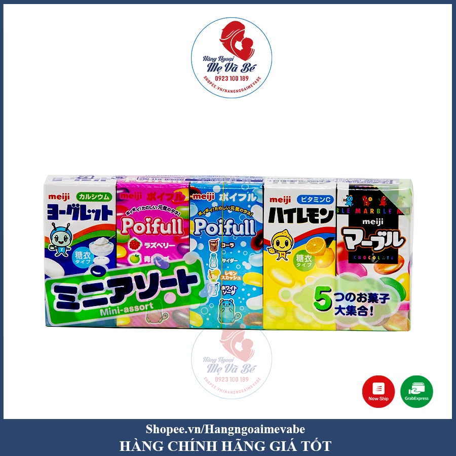 Kẹo Sữa chua khô meiji Nhật vỉ 5 hộp như hình [11/2022]