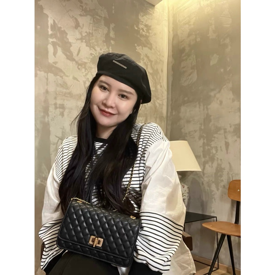 túi xách ô trám Size 20 x 12 x 6 cm khóa xoay CK2-70680498 đủ màu