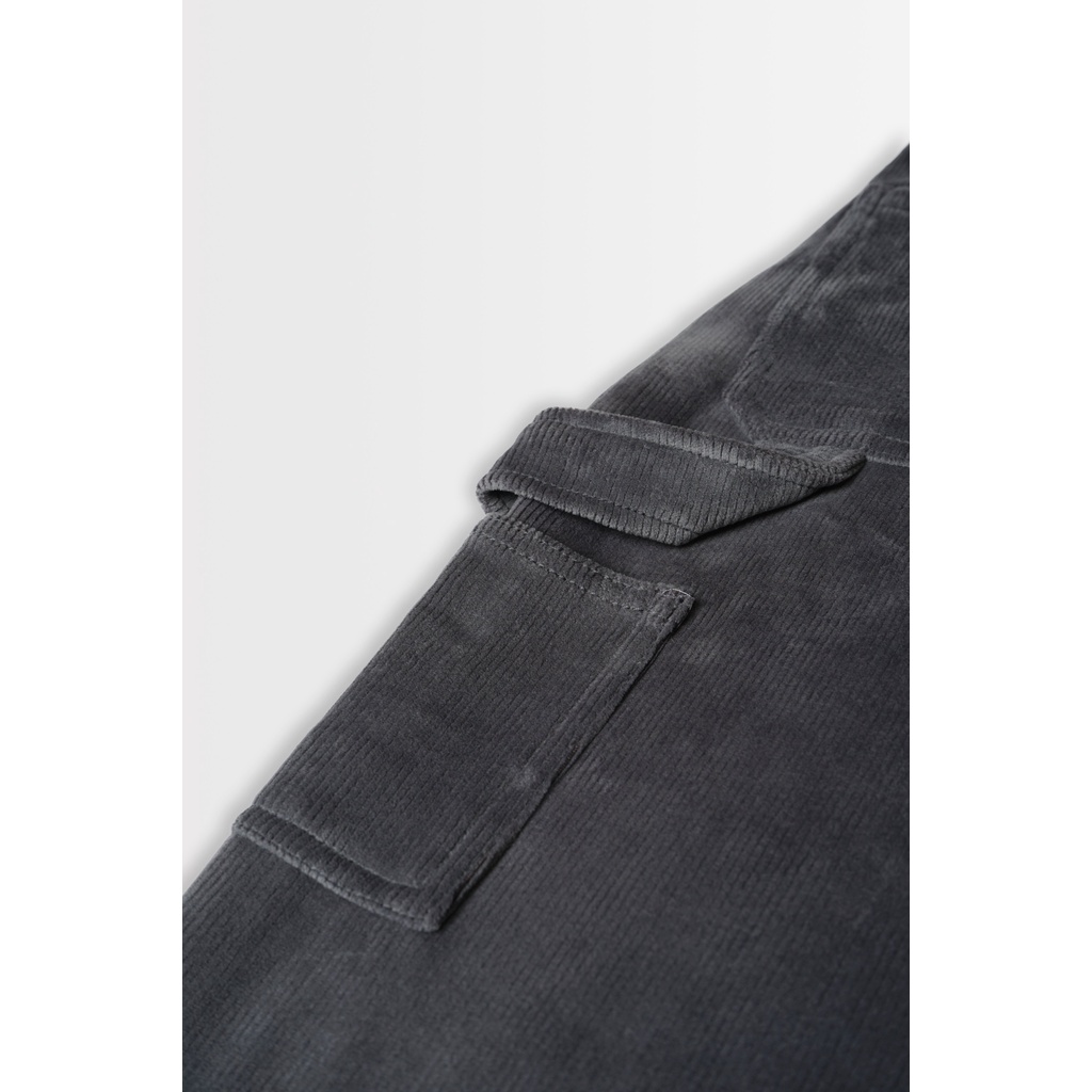 Quần Nhung Tăm Xám Ống Suông Nam Nữ - EMAS Carpenter Pant/Grey