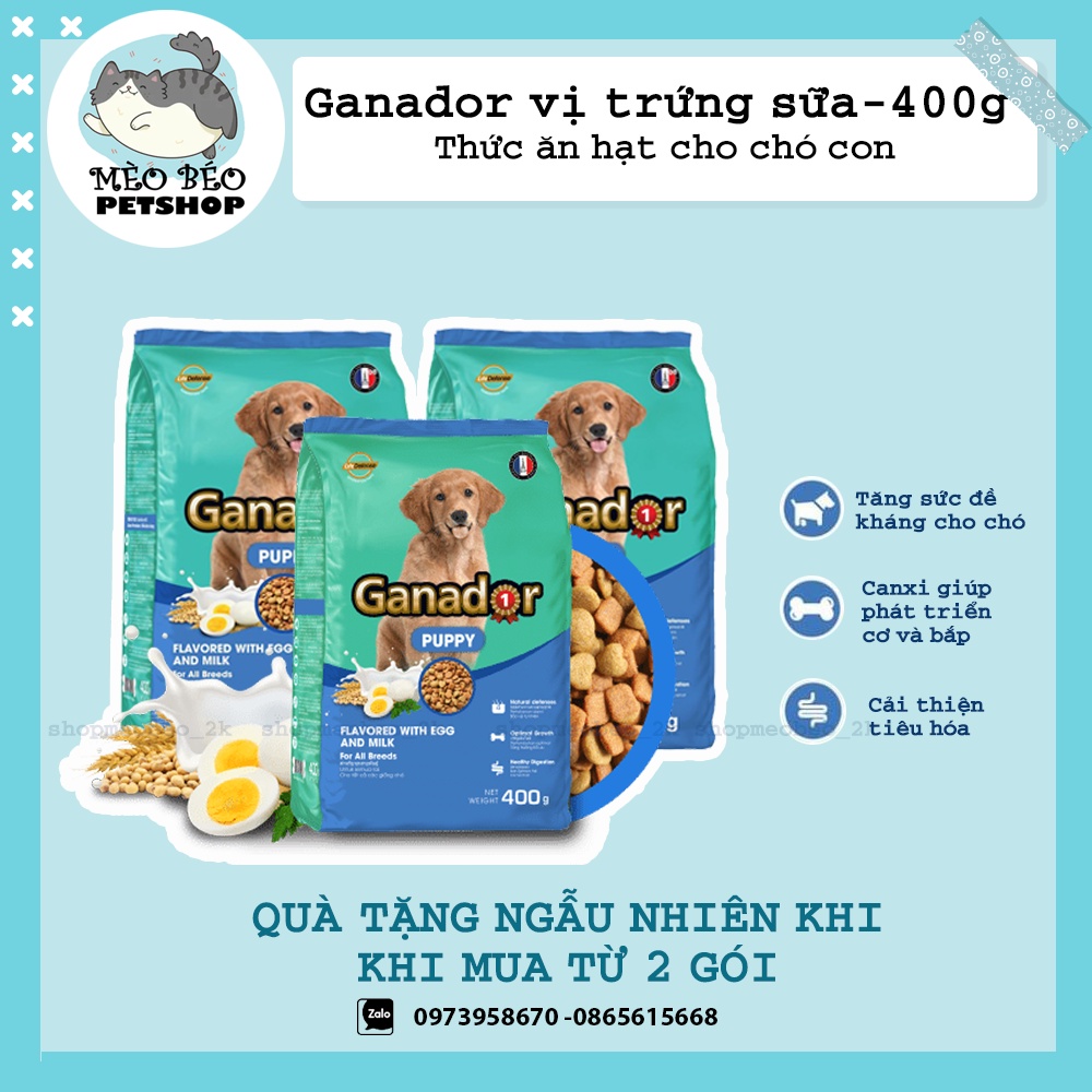 Thức ăn cho chó GANADOR - 400GR - Meobeopetshop