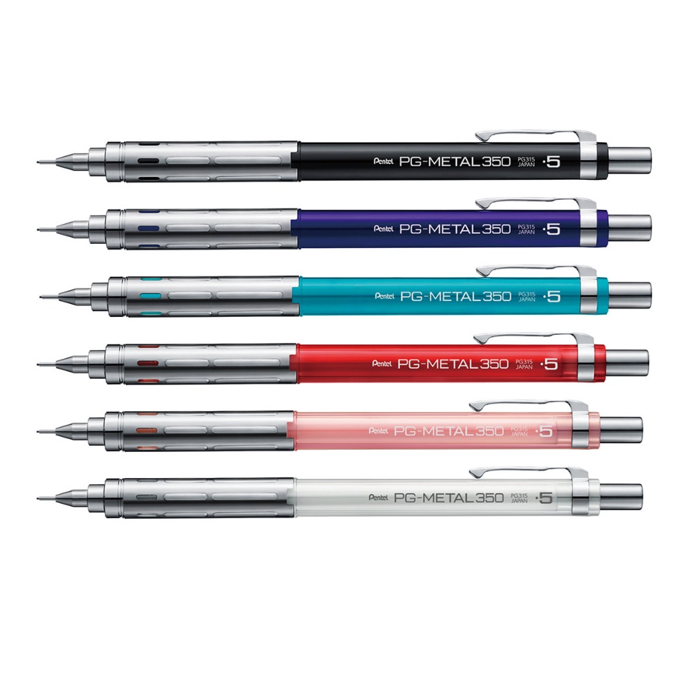 Bút Chì Bấm Cơ Khí Pentel PG Metal 350