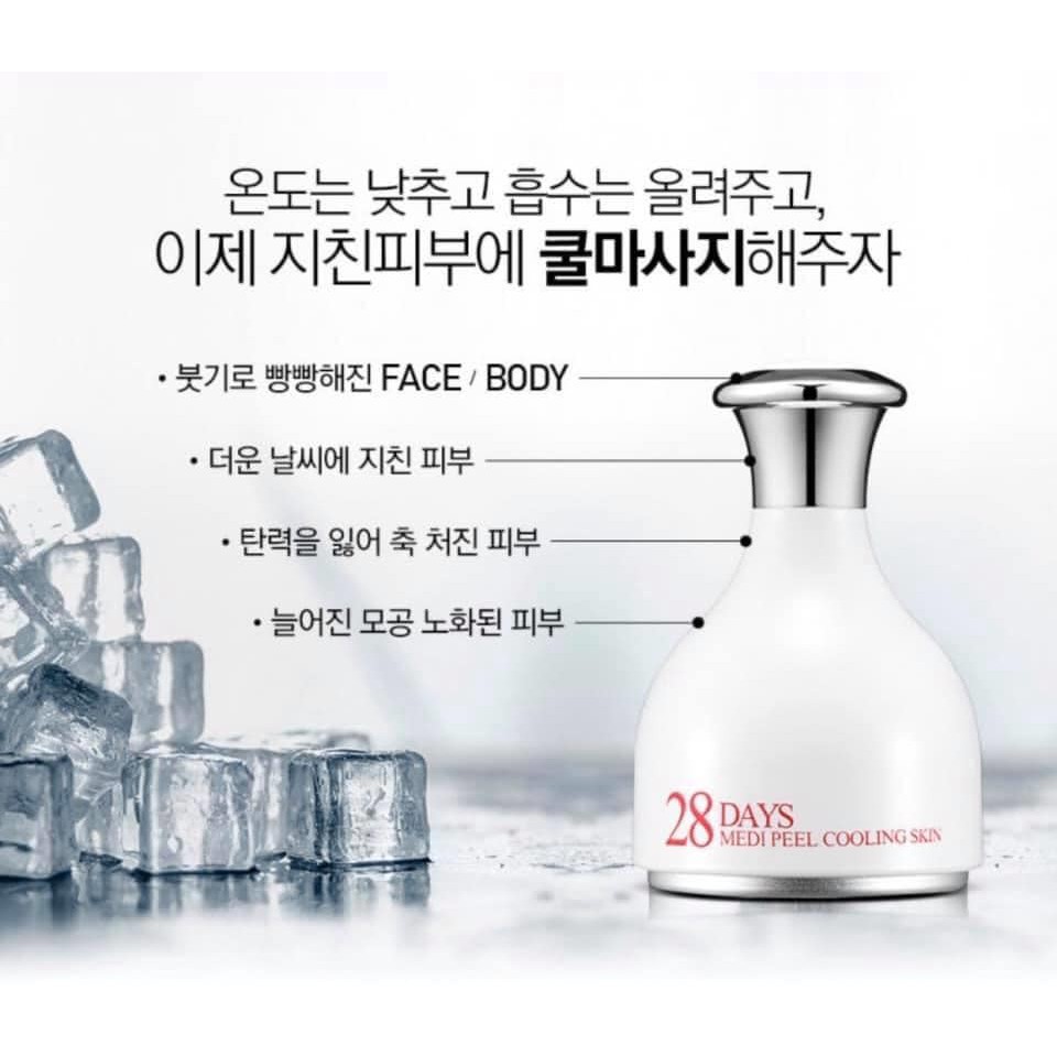 Thanh lăn lạnh Medi-Peel 28 Days Perfect Cooling Skin Hàn Quốc - Se khít lỗ chân lông, nâng cơ mặt