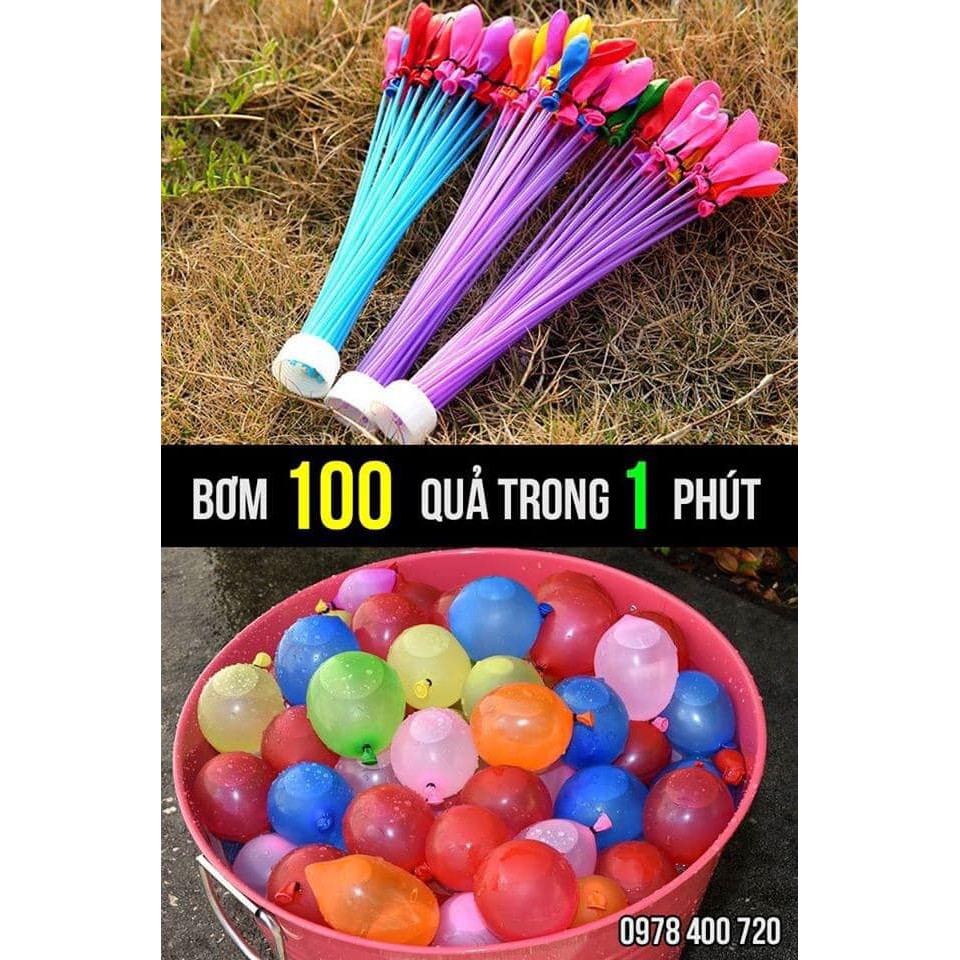set 100 bong bóng nước chùm thiết kế tiện lợi
