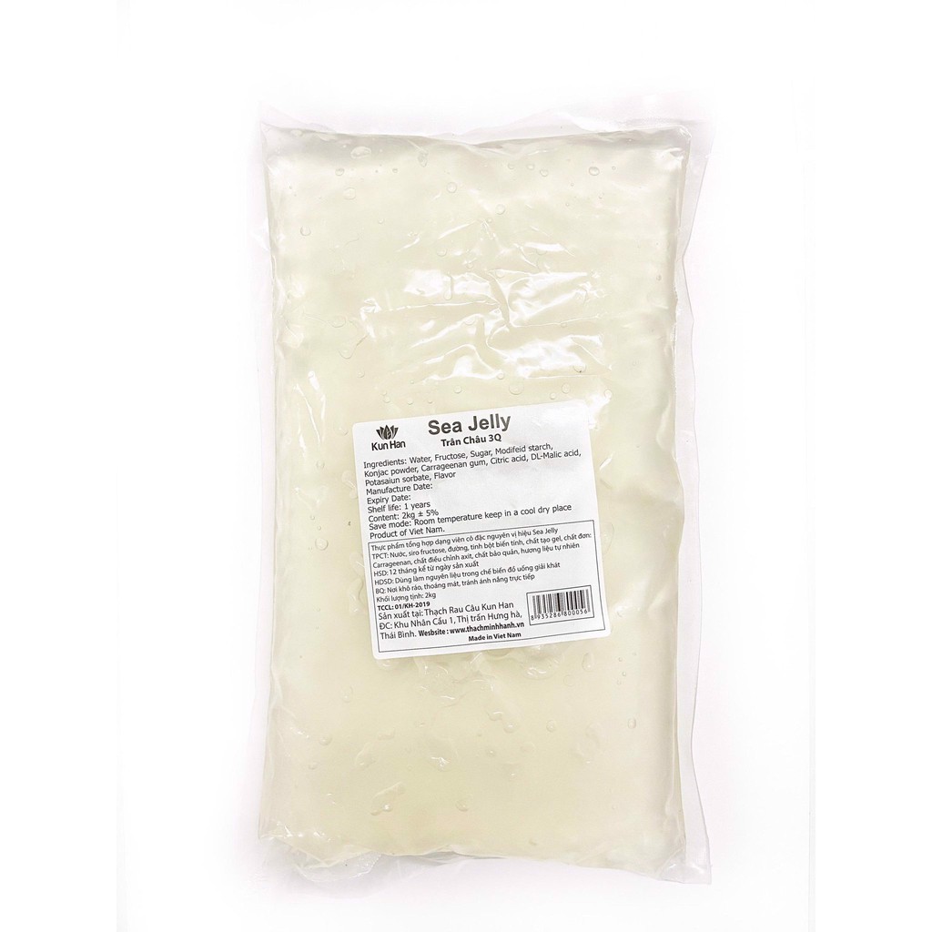 Trân châu 3Q - Ăn Liền - Trân Châu Trắng / Đen Sea Jelly Minh Hạnh Giòn Ngon Siêu Tiện Lợi (2KG)