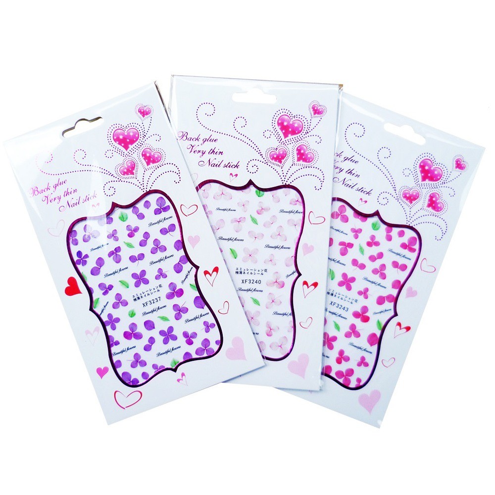 Dán móng tay Nail sticker 3D họa tiết bông hoa [nhiều mẫu]