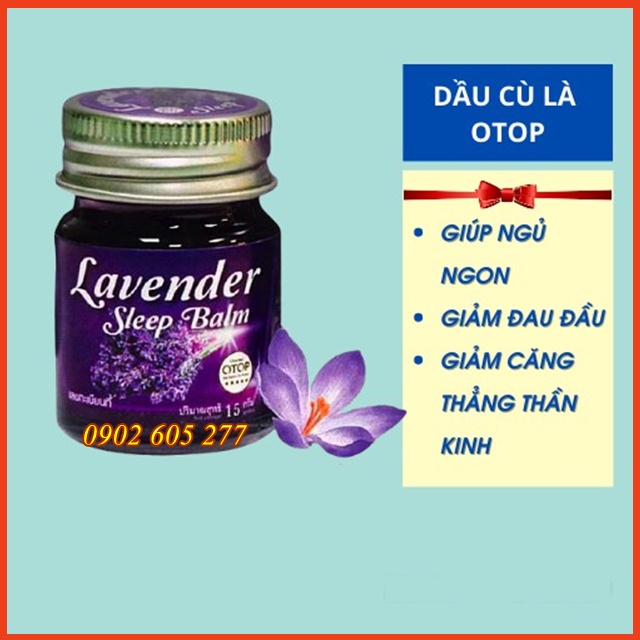 [Combo] 12  Dầu cù là lavender Otop Thái Lan giúp ngủ ngon 15gr