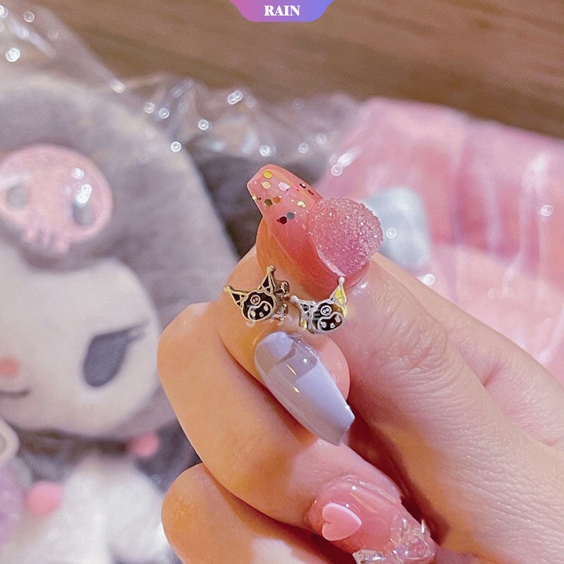 Bông Tai Bằng Thép Titan Không Phai Họa Tiết Hoạt Hình Cinnamoroll Hello Kitty Sanrio Đáng Yêu Dành Cho Nữ
