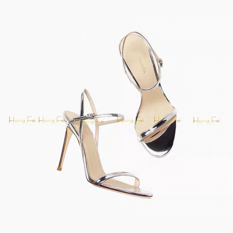 Giày sandal cao gót quai mảnh mã HF35 gót cao 9cm