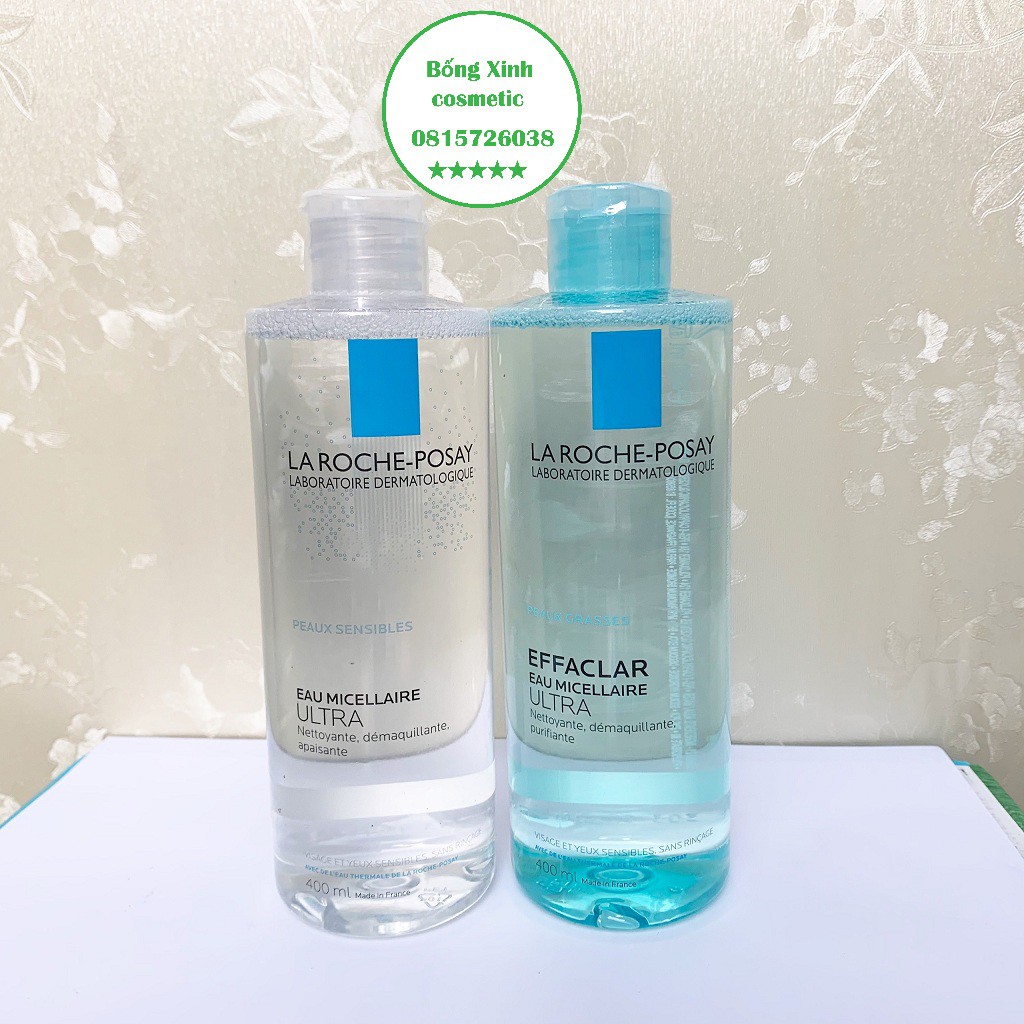 Nước tẩy trang La Roche Posay cho da dầu và da nhạy cảm - 50ml-400ml