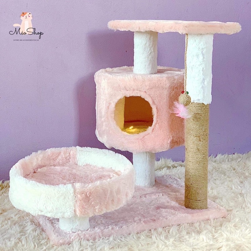 Nhà cây 3 tầng cho mèo 😻 tặng kèm súp thưởng 😻 Inbox Shop nếu muốn up size