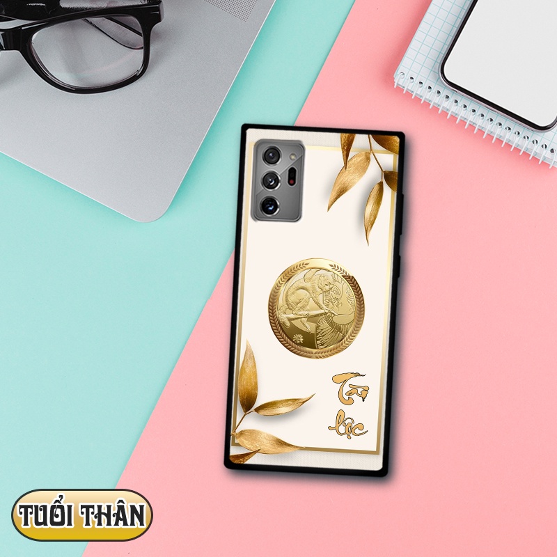 Ốp lưng kính 3D 12 con giáp - Samsung galaxy Note 20 Ultra