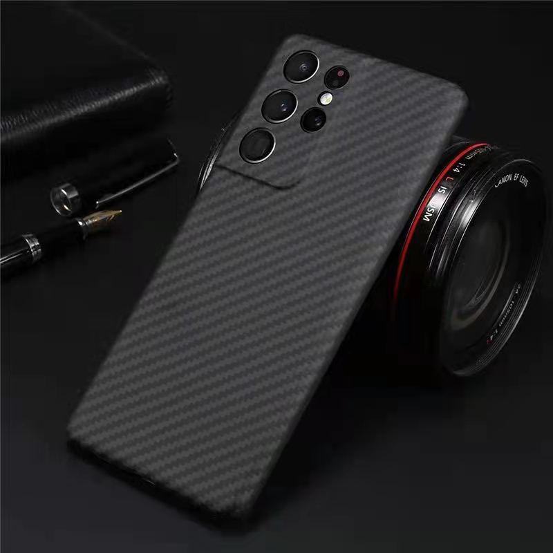 Ốp Điện Thoại Sợi Carbon Siêu Mỏng Cho Samsung Galaxy S23 Ultra S22
