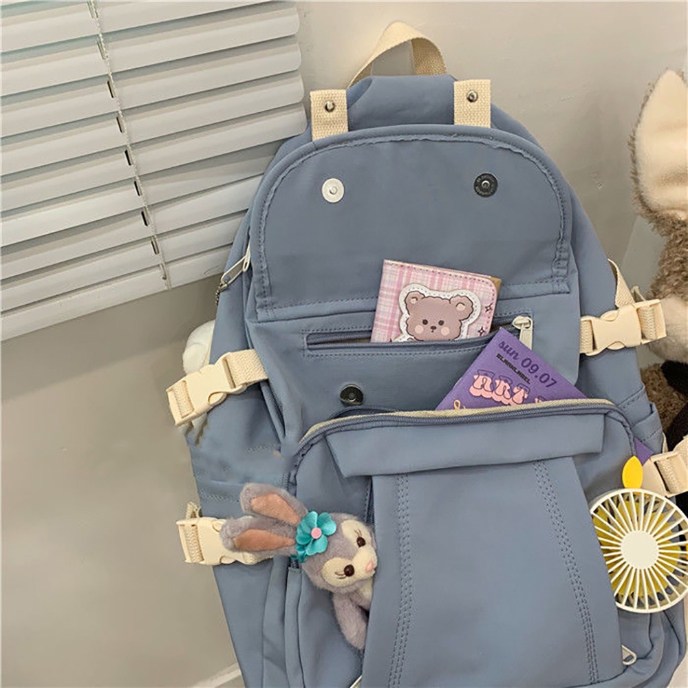 🎈Hàng giao ngay🎈Ba Lô Đi Học Đựng laptop 14 inch Màu Sắc Macaron Phong Cách Hàn Quốc Cho Nữ