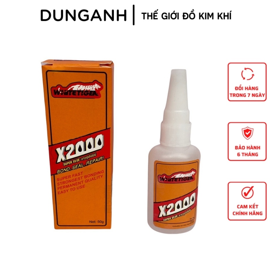 Keo x2000 Kim Khí Dung Anh keo dán x2000 chính hãng lọ 50G