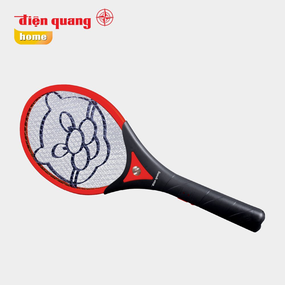 Vợt muỗi cao cấp Điện Quang chính hãng cấu trúc chắc chắn có đèn báo hiệu khi đang sử dụng