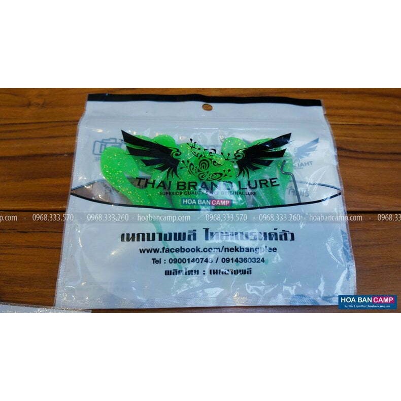 Mồi Mềm Ribbit Thailand Kèm Lưỡi | Vỉ 4 Con