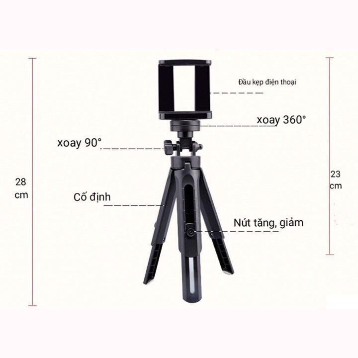 Giá Đỡ Chụp Hình 3 Chân Cao Cấp Tripod Support Mini
