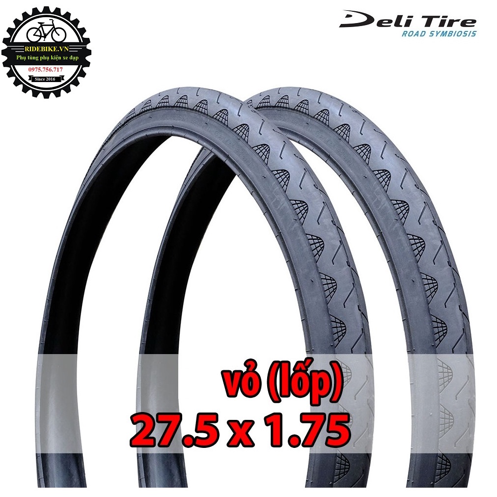 Vỏ lốp xe đạp Deli Tire 27.5x1.75 S601 vỏ nhẹ