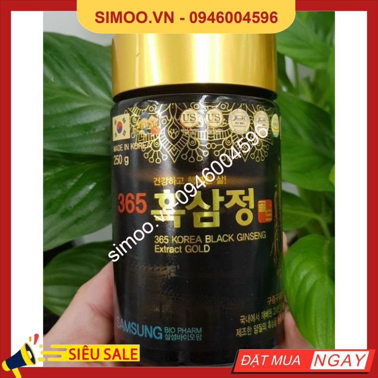 💥 ⚡ SẢN PHẨM CHÍNH HÃNG 💥 ⚡ Cao Hắc Hồng Sâm 365 SAMSUNG BIO PHARM Hàn Quốc Hộp 4 Lọ x 240g 💥 ⚡