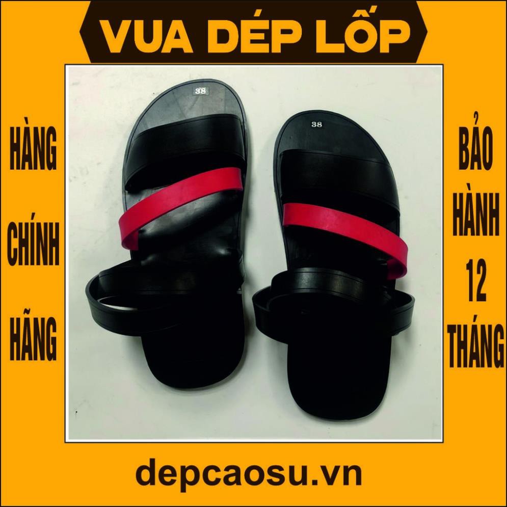 Dép cao su 4 quai chéo có hậu nhiều màu thương hiệu Vua Dép Lốp Phạm Quang Xuân, chính hãng, có bảo hành, ảnh thật
