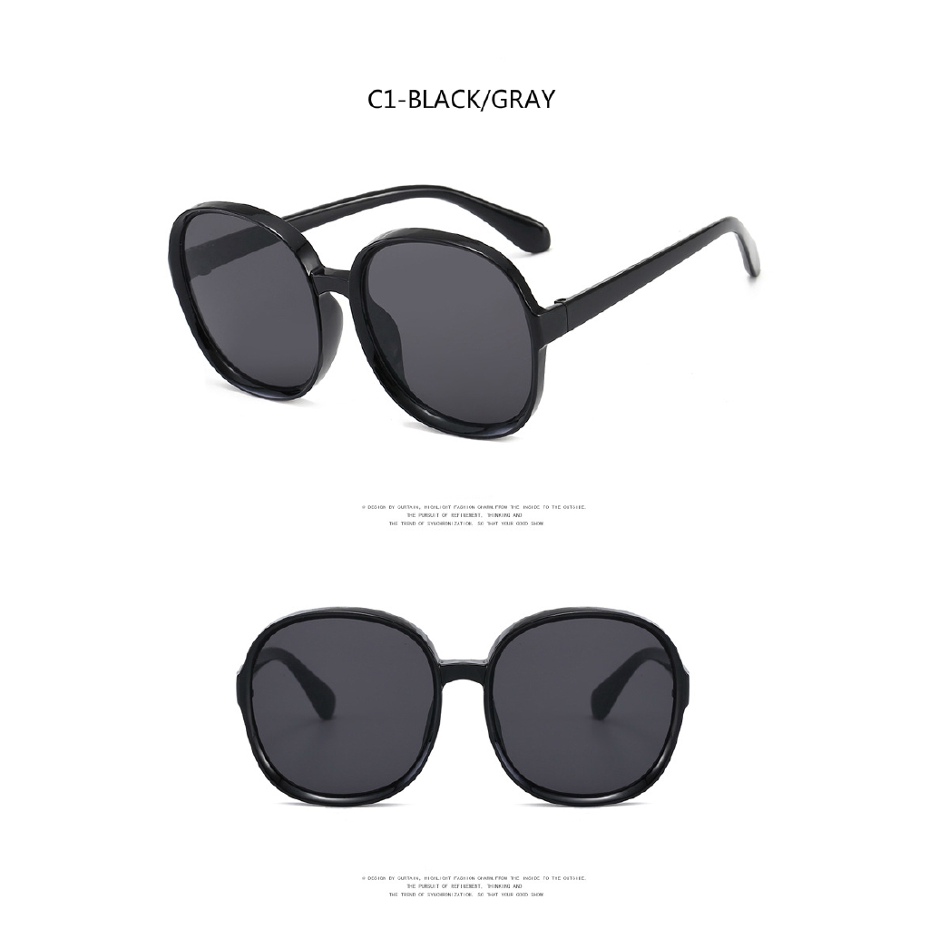 Kính Mát Tròn Bản Lớn 2020 Phong Cách Âu Mỹ