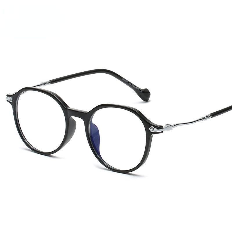 Mắt Kính Gọng Oval Trong Suốt Chống Ánh Sáng Xanh TR90 Thời Trang Cao Cấp