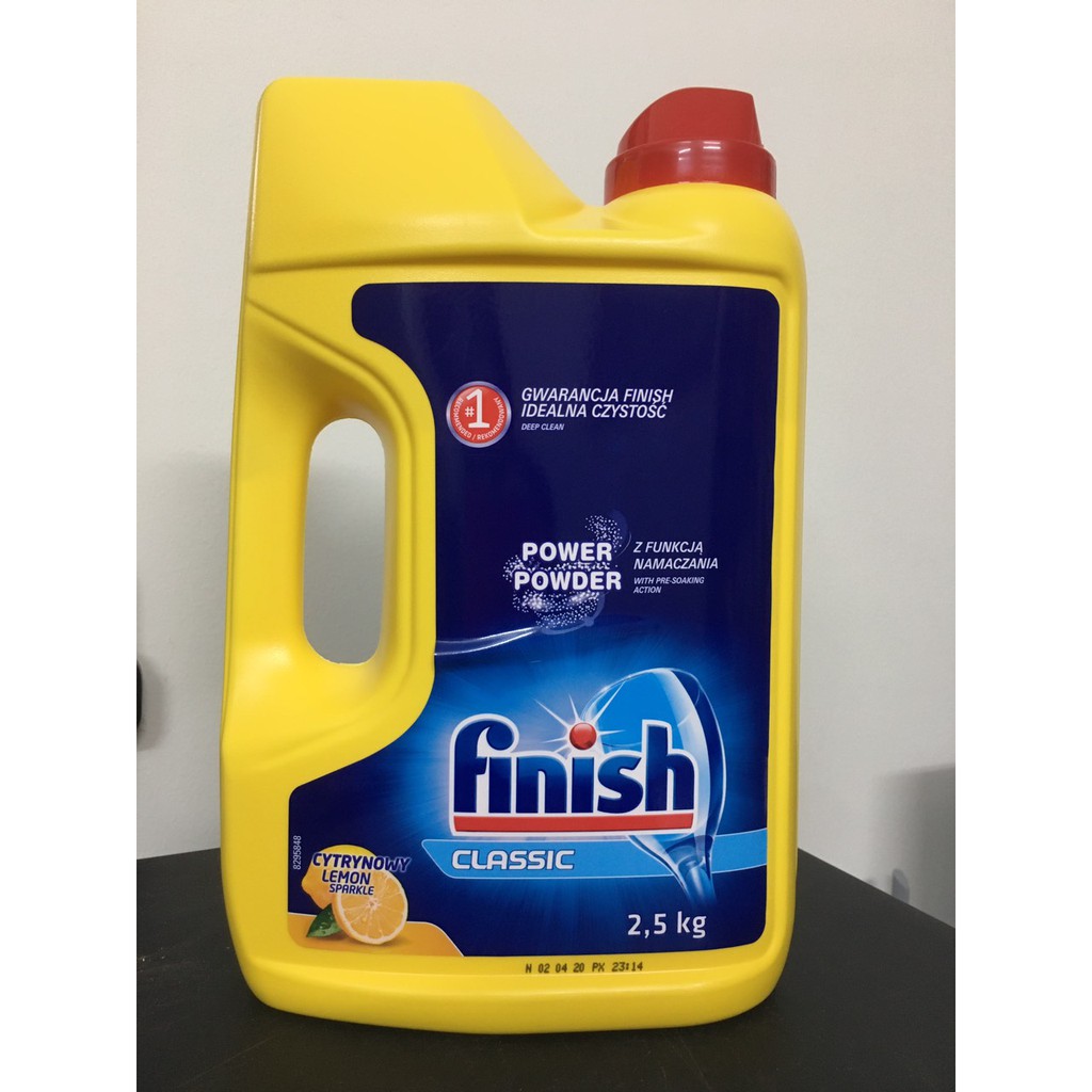 Bột rửa bát Finish 2.5kg Classic deepclean nk CHÂU ÂU