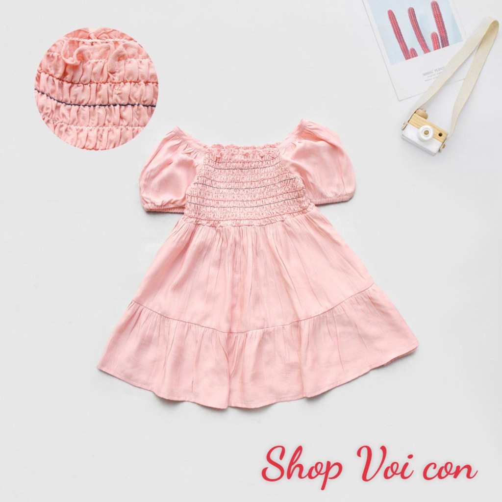 Váy lụa điệu đà cho bé gái