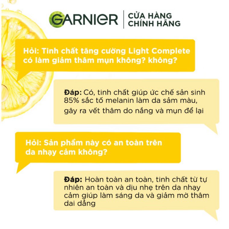 Tinh chất tăng cường sáng da mờ thâm Garnier