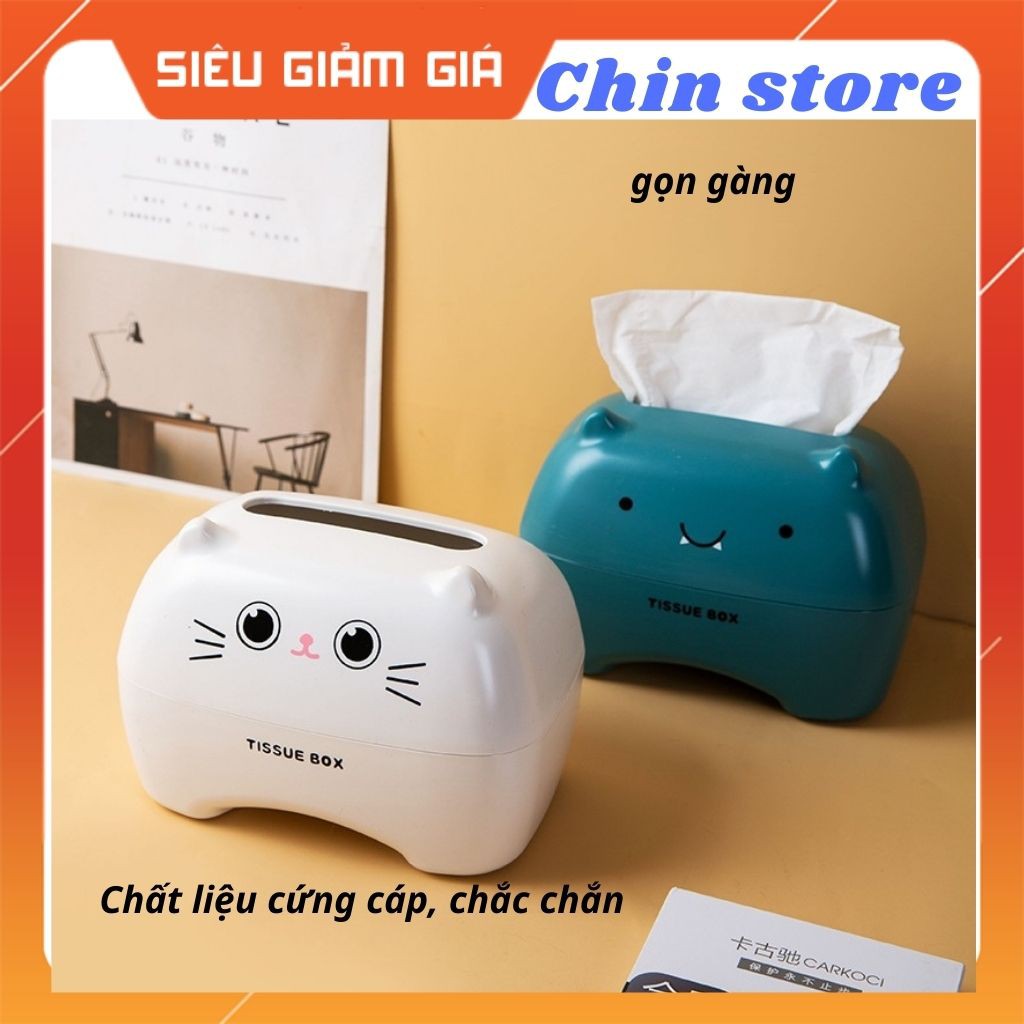 Hộp đựng giấy ăn hình ngộ nghĩnh bằng nhựa ps nhiều màu