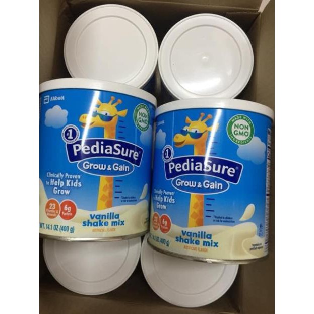 HÀNG AIR Sữa bột Pediasure 400 g của Mỹ( date 2022) hương dâu ,vani , socola