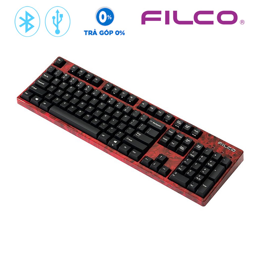 Bàn phím cơ Filco Kobo Studio Majestouch Convertible 2 Wood Red (Fullsize)