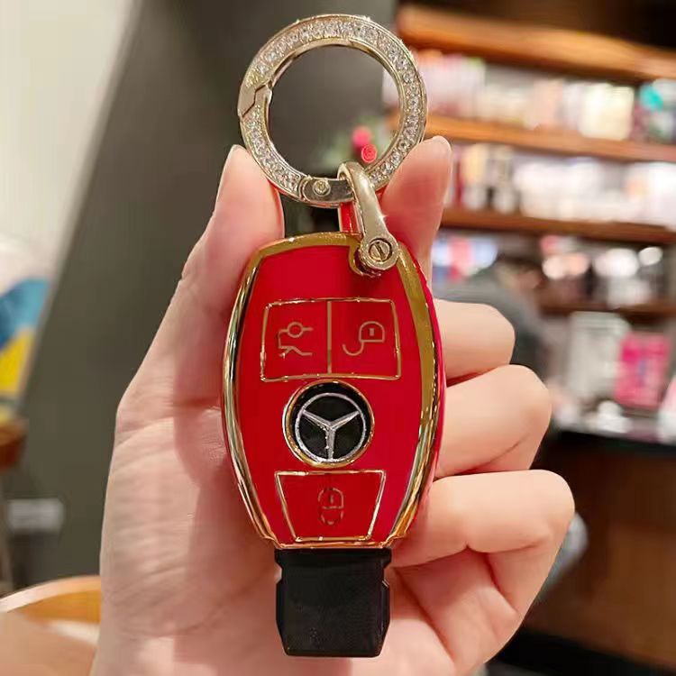 Vỏ Bọc Chìa Khóa Xe Hơi Mercedes Benz CLA GLA GLK AMG GLC C C200 B200 S C E Class W213 Bằng TPU Mềm