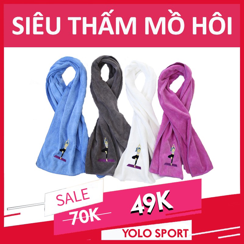 Khăn Lau Mồ Hôi Tập Yoga Gym Thể Thao Ngoài Trời Hoặc Trong Nhà