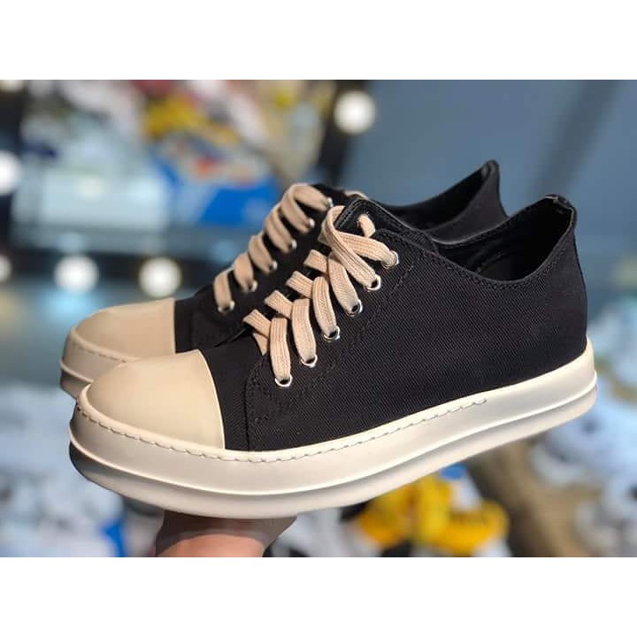 (Full Box) Giầy Rick Owens R.O cổ ngắn