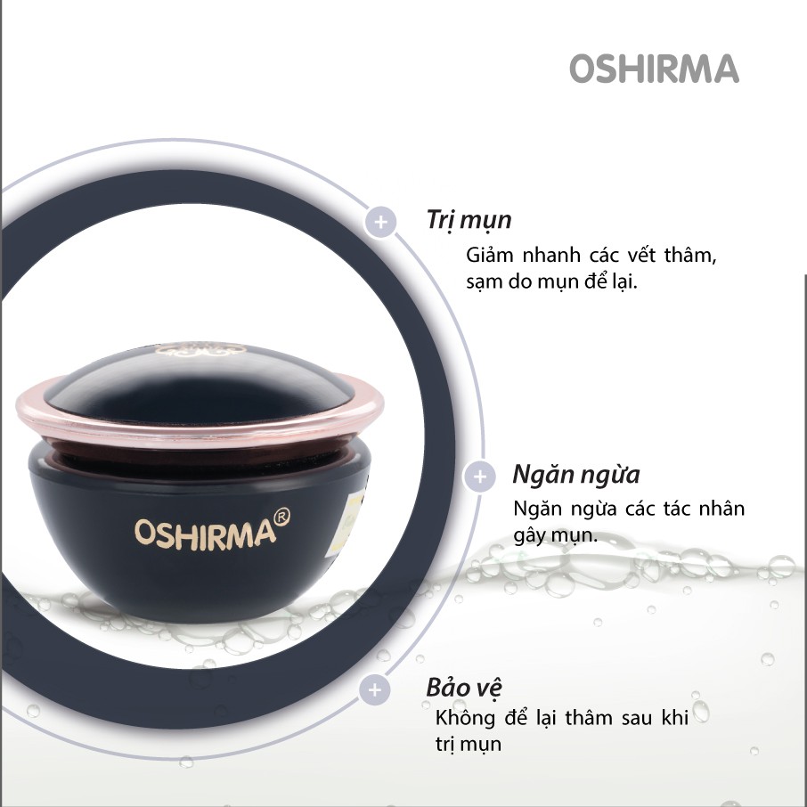 Kem Dưỡng Da Oshirma Chiết Xuất Thảo Dược Làm Sáng & Mờ Thâm Cho Da Mụn