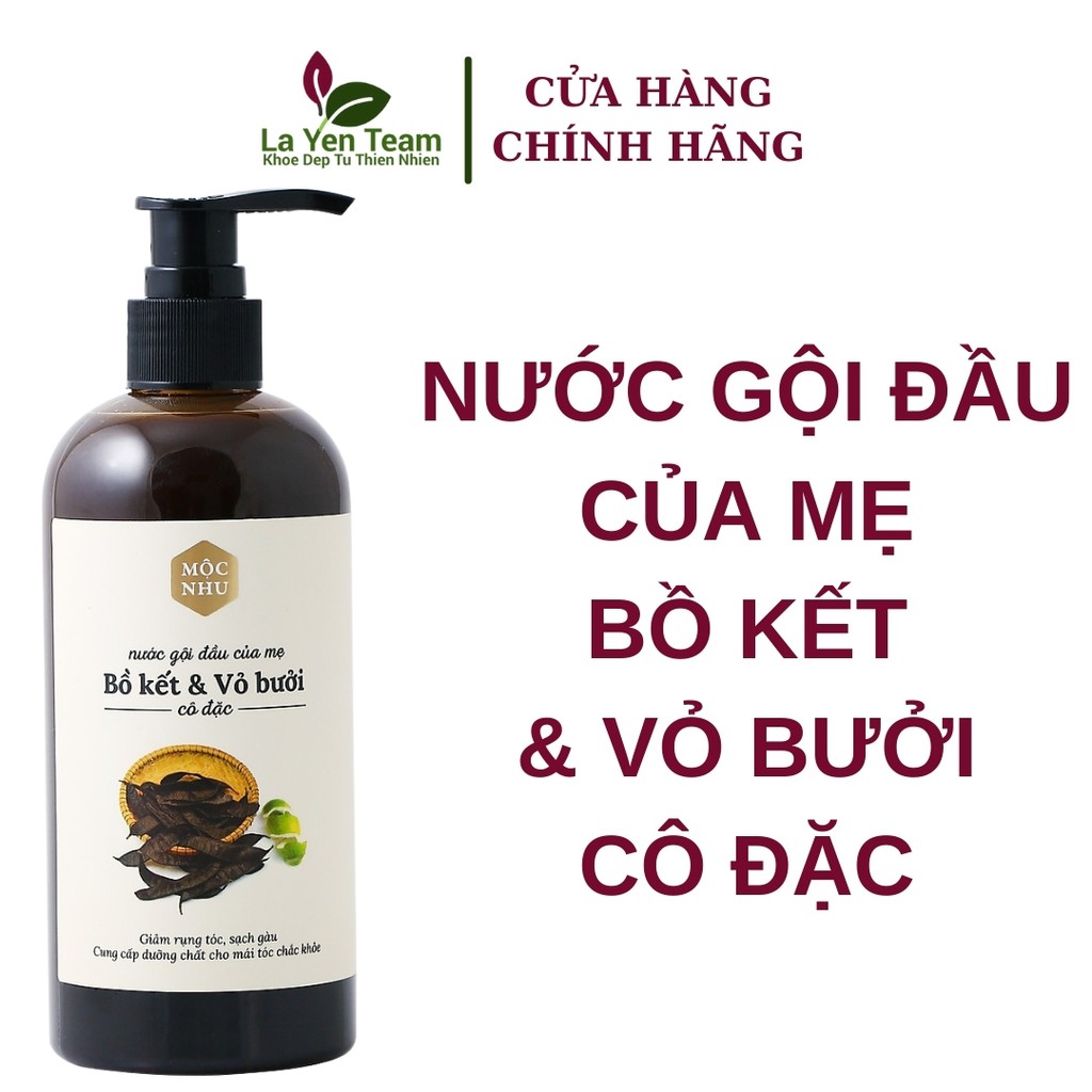 Nước Gội Đầu Bồ Kết Vỏ Bưởi Mộc Nhu 300ml ⚡️𝐅𝐑𝐄𝐄 𝐒𝐇𝐈𝐏⚡️ Giúp Giảm Rụng Tóc Gàu Ngứa Hiệu Quả