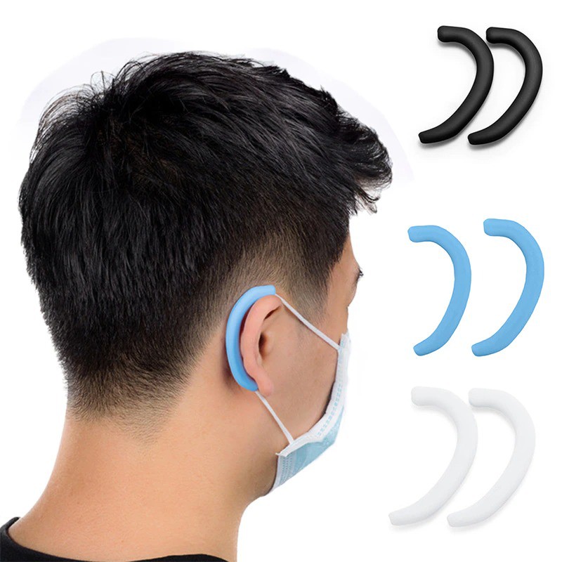 Quai silicone đệm tai-đeo khẩu trang êm tai chống vết hằn đỏ, hỗ trợ đeo cùng kính không rớt - Zasa