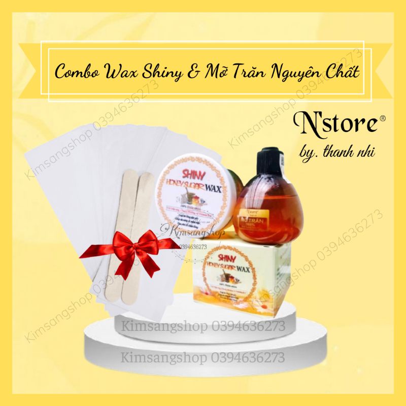 Combo triệt lông Wax Shiny và Mỡ Trăn N'store