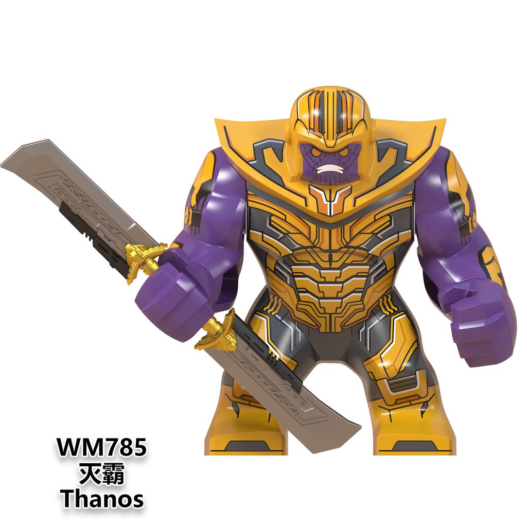 Minifigures Marvel DC Các Mẫu Nhân Vật Thanos Ironman Black Panther War Machine Doctor Stranger WM6072