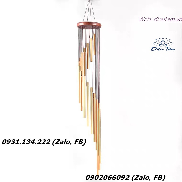 Chuông gió phong thủy 18 thanh may mắn