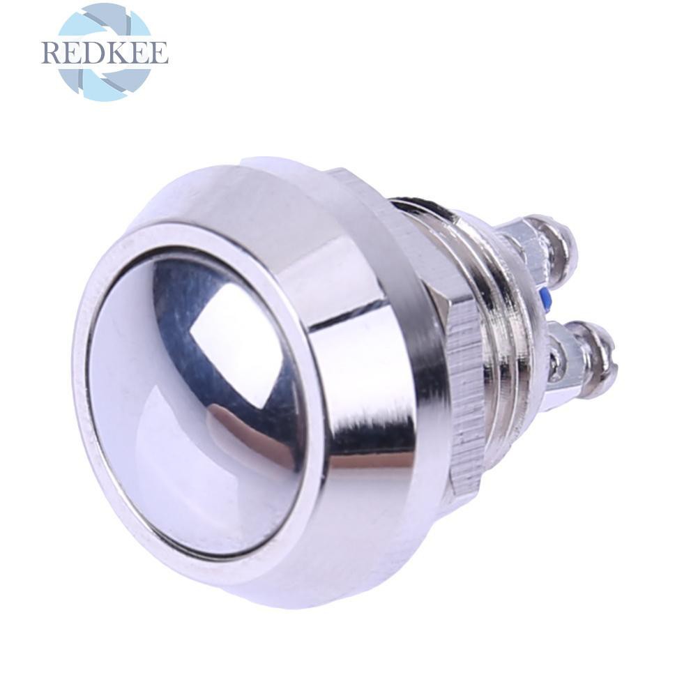 Công tắc nút nhấn kim loại thép không gỉ 12mm dành cho tàu thuyền